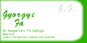 gyorgyi fa business card
